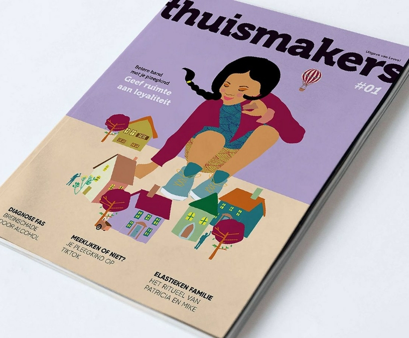 het magazine Thuismakers met informatie over pleegzorg