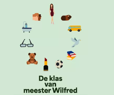 Cover van het boek De klas van meester Wilfred